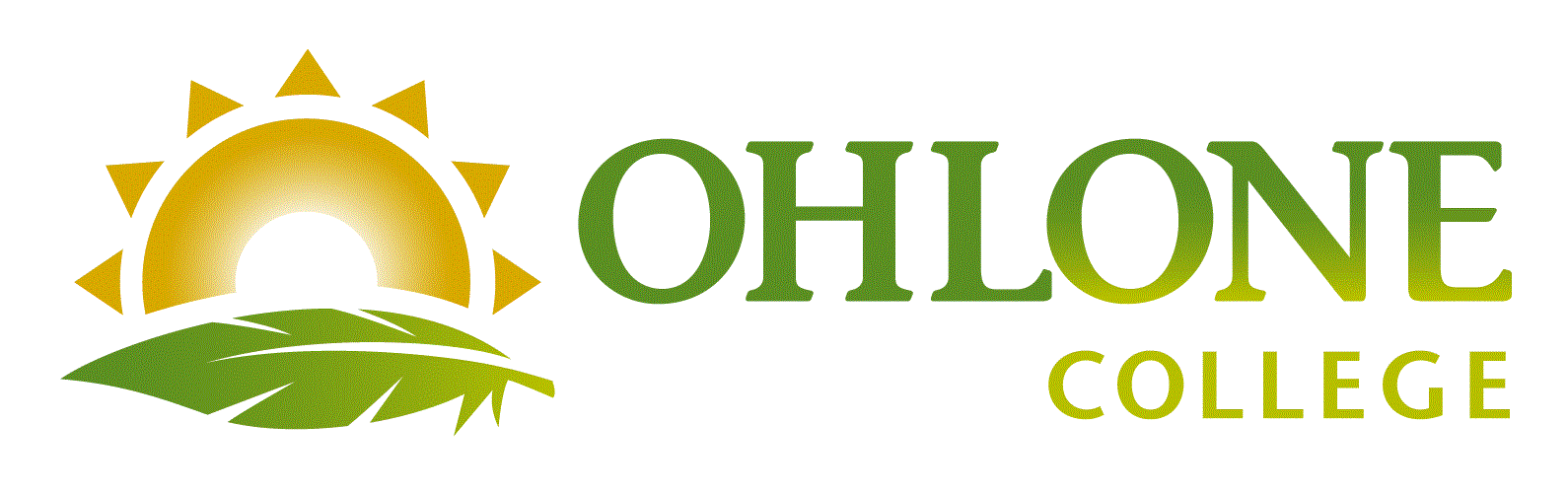 Ohlone College logo with homepage link.